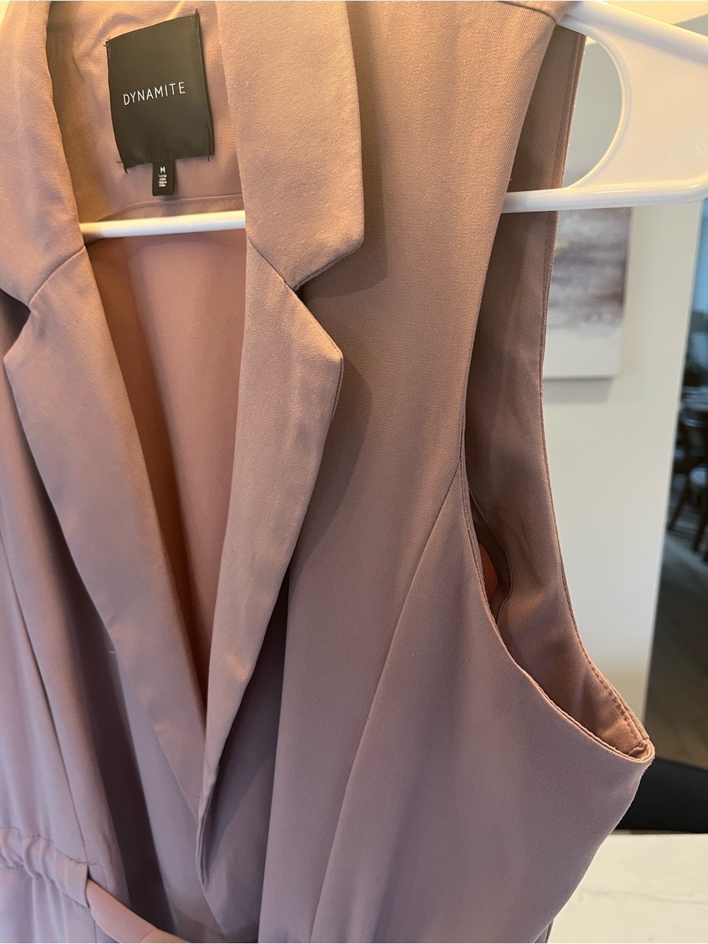 Dynamite Mauve Sleeveless Draped Tunic - Picture 6 of 9